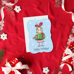 Cartão De Festividades Dr. Seuss   Cindy-Lou Who - Presente