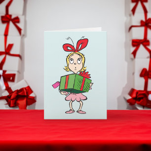 Cartão De Festividades Dr. Seuss   Cindy-Lou Who - Presente