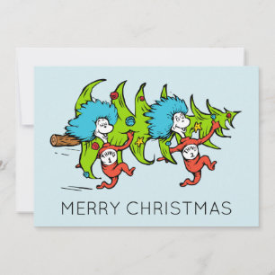 Cartão De Festividades Dr. Seuss Grinch Coisa Um Coisa Natal