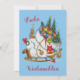 Cartão De Festividades Dr. Seuss Grinch - Feliz Natal Foto