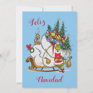 Cartão De Festividades Dr. Seuss   Grinch - Feliz Navidad Foto