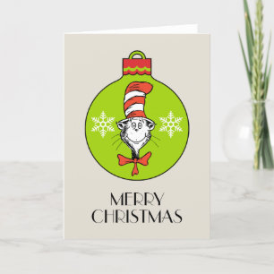 Cartão De Festividades Dr. Seuss   Grinch   Gato clássico de chapéu