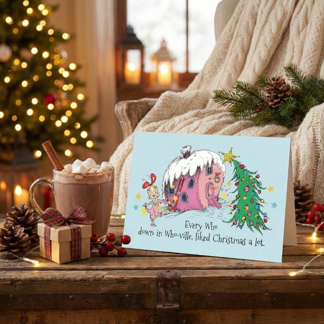 Cartão De Festividades Dr. Seuss | Todos os que gostavam de Christma em W (Criador carregado)