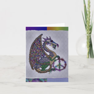 Cartão De Festividades Dragão da Paz