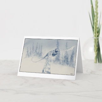 Cartão De Festividades Dragão do Inverno