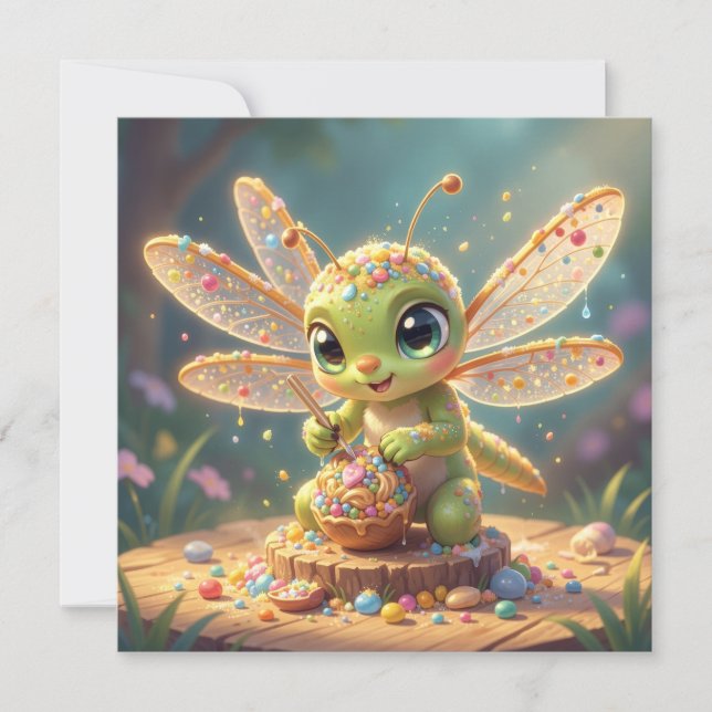 Cartão De Festividades Dragonfly – Star Nectar of the Silent Night.6 (Frente)