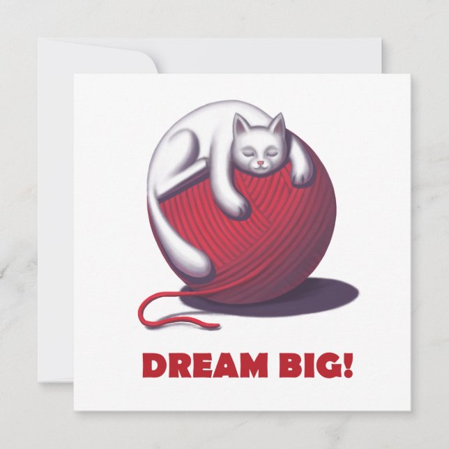 Cartão De Festividades Dream Big (Frente)