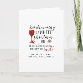 Cartão De Festividades Dreaming Of A White Christmas