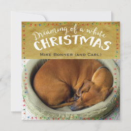 Cartão De Festividades Dreaming of a white Christmas