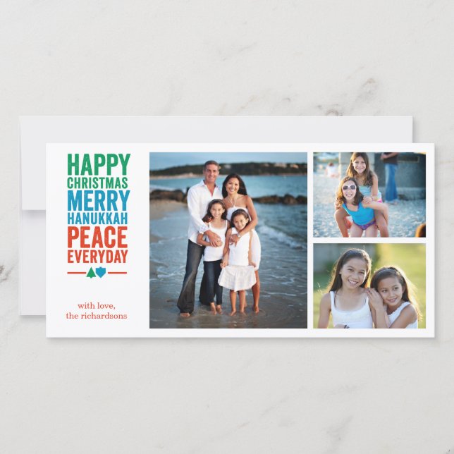 Cartão De Festividades Dreidel Tree 3 (Frente)