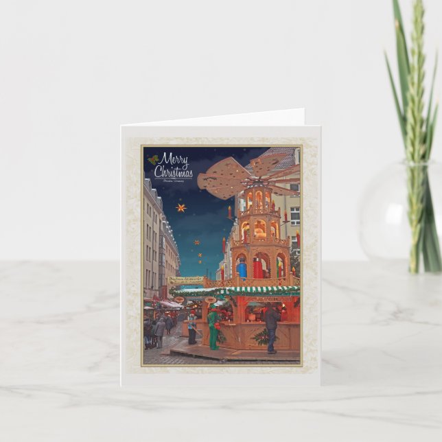 Cartão De Festividades Dresden - Weihnachtspyramide - MC W (Frente)