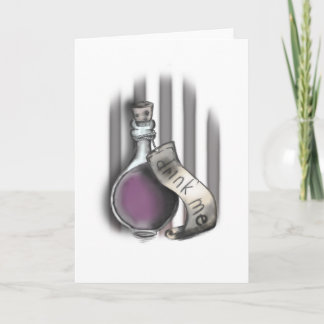 Cartão De Festividades Drink Me - Alice Card