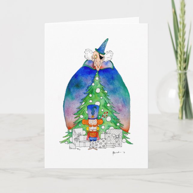 Cartão De Festividades Drosselmeyer - A Série Nutcracker (Frente)