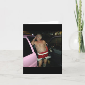 Cartão De Festividades Drunk Santa Holiday Card