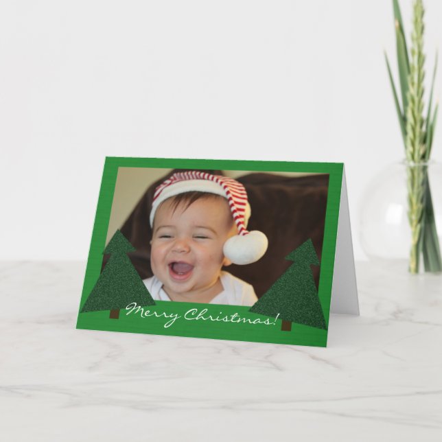 Cartão De Festividades Duas Árvores (Frente)