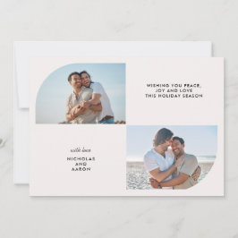 CARTÃO DE FESTIVIDADES DUAS FOTOS, METADE DE ARQUIVO DE NATAL SIMPLES