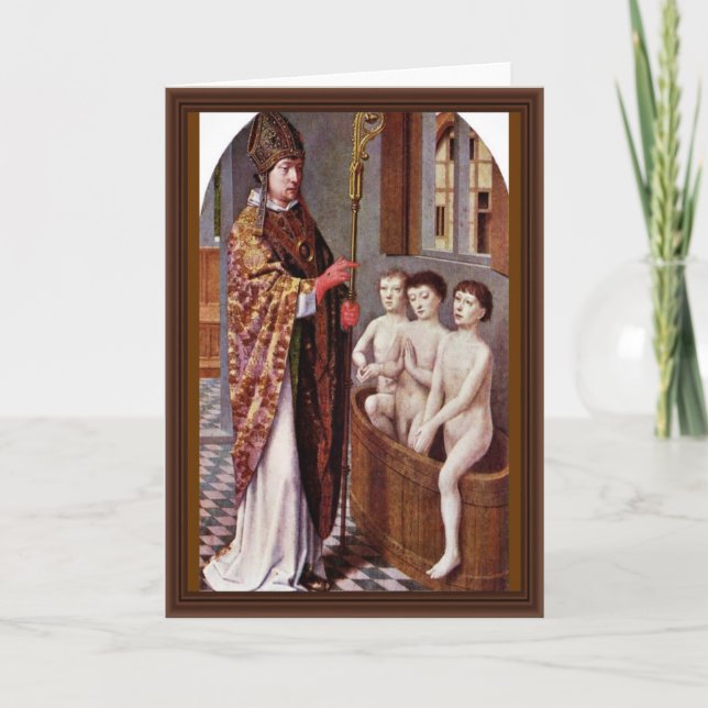 Cartão De Festividades Duas Lendas De Rua. Nicholas Por David Gerard (Frente)