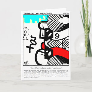 Cartão De Festividades Duas Observações e uma Hipótese