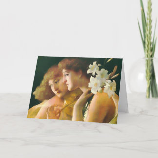 Cartão De Festividades Duas placas de arte quadradas