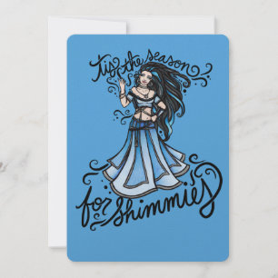 Cartão De Festividades é a época de shimmies