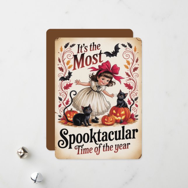 Cartão De Festividades "É a época mais assustadora do ano" (Frente/Verso In Situ)