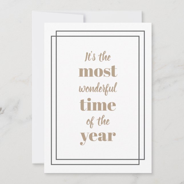 Cartão De Festividades É a época mais maravilhosa do ano (Frente)