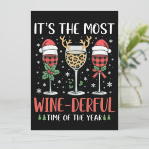 Cartão De Festividades É a época mais maravilhosa do vinho do ano 