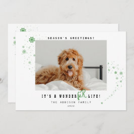 Cartão De Festividades É Feriado de Natal do Pet Life WonderFUR
