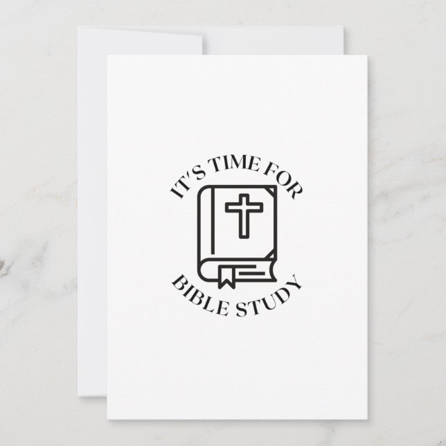 CARTÃO DE FESTIVIDADES É HORA DE ESTUDAR BÍBLIAS (Frente)