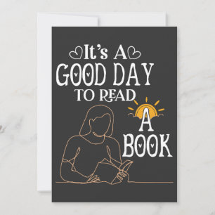 Cartão De Festividades É Um Bom Dia Para Ler Camisa, Camisa De Bookê, Liv
