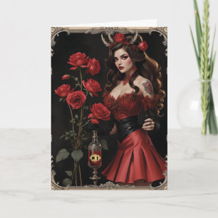 Cartão De Festividades É um Namorados de Mulher da Poção do Amor