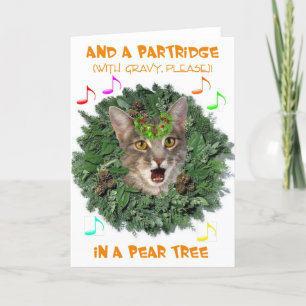 Cartão De Festividades E um Partridge (com Gravy, por favor)!