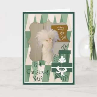 Cartão De Festividades É Yeti do Natal?