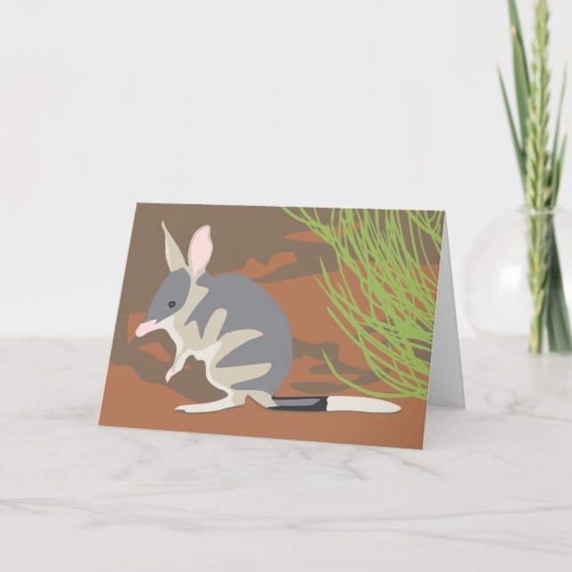 Cartão De Festividades Easter bilby card with envelopes (Frente)