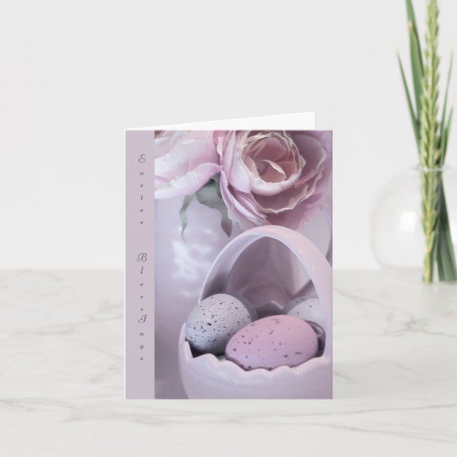 Cartão De Festividades "Easter Blessing" Blank Card (Frente)