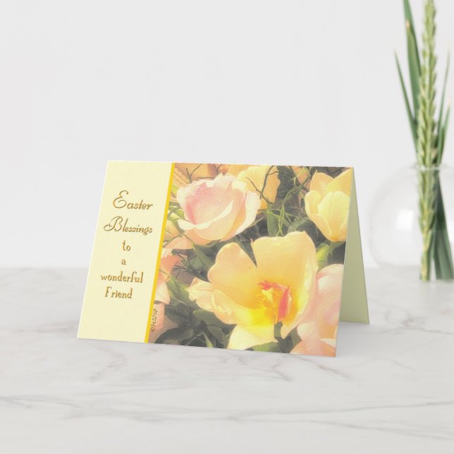 Cartão De Festividades easter blessings to a wonderful friend (Frente)
