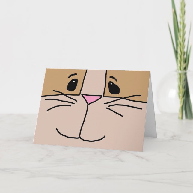 Cartão De Festividades Easter Bunny Face Card / Easter for Kids (Frente)