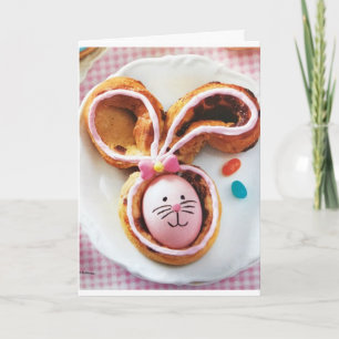 CARTÃO DE FESTIVIDADES **EASTER BUNNY** WISHES "YOU" HAPPY EASTER TREATS