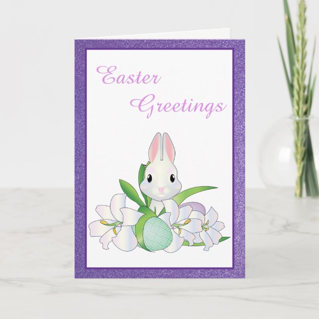 Cartão De Festividades Easter Card-Easter Greetings (Frente)