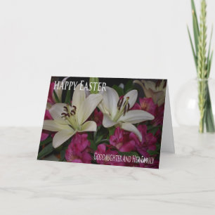 Cartão De Festividades Easter Card For Goddaughter And Family