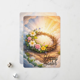 Cartão De Festividades Easter Crown of Thorns Greeting Card