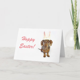 Cartão De Festividades Easter Dachshund Greeting Card