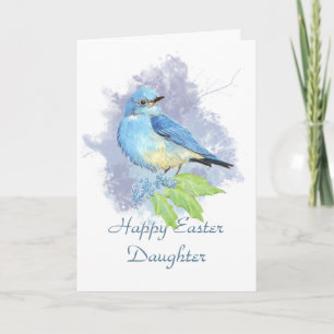 Cartão De Festividades Easter Daughter Eastern Mountain Bluebird