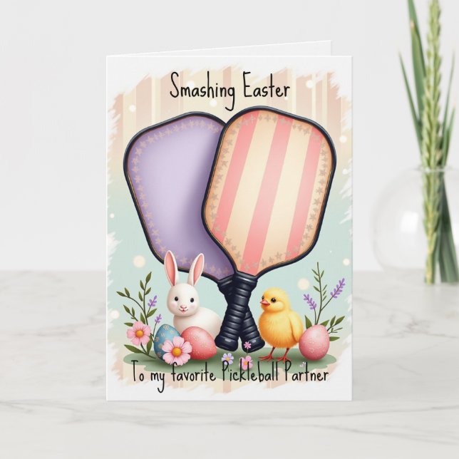 Cartão De Festividades Easter Dinks & Paddle Winks (Frente)