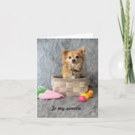 Cartão De Festividades Easter Dog Note Card
