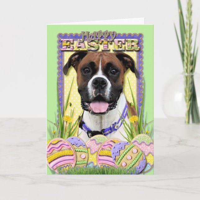 Cartão De Festividades Easter Egg Cookies - Boxer (Frente)