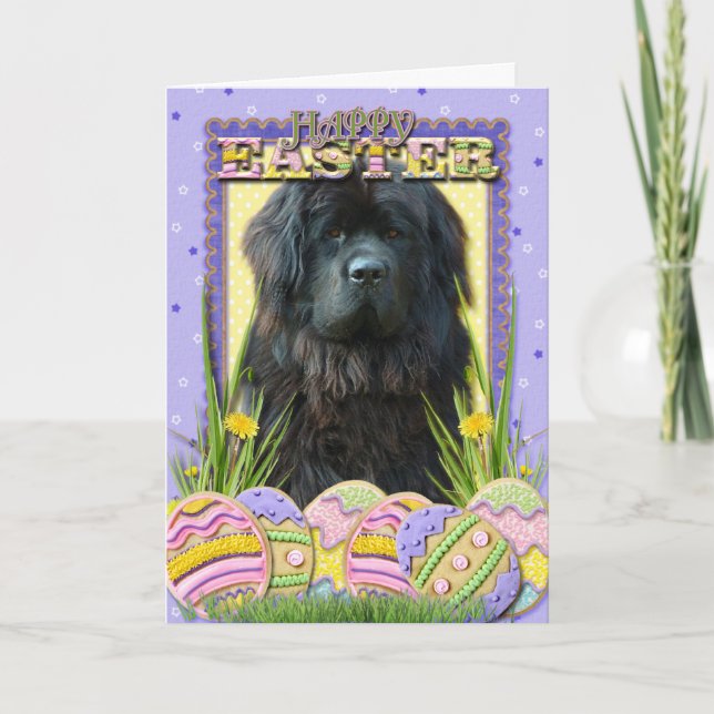 Cartão De Festividades Easter Egg Cookies - Newfoundland (Frente)