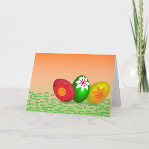 Cartão De Festividades Easter Eggs