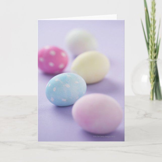 Cartão De Festividades Easter eggs (Frente)