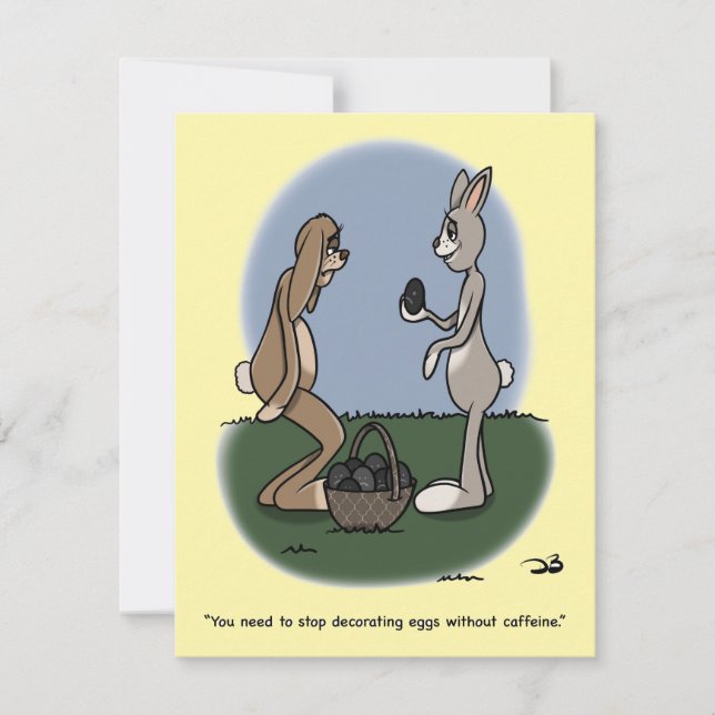 Cartão De Festividades Easter Eggs Flat Card (Frente)